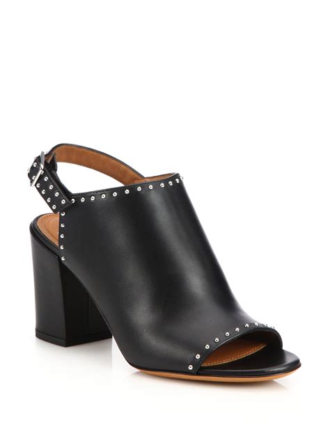 givenchy elegant studded leather mules|Givenchy Mules for Women .